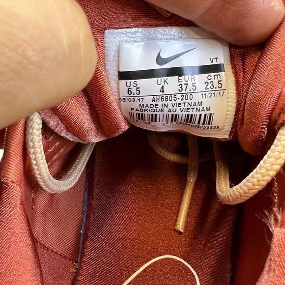 Nike Air Max 97 Ultra Women's Dusty Peach Velvet White Sneakers Shoes Size 6.5 - Picture 8 of 8